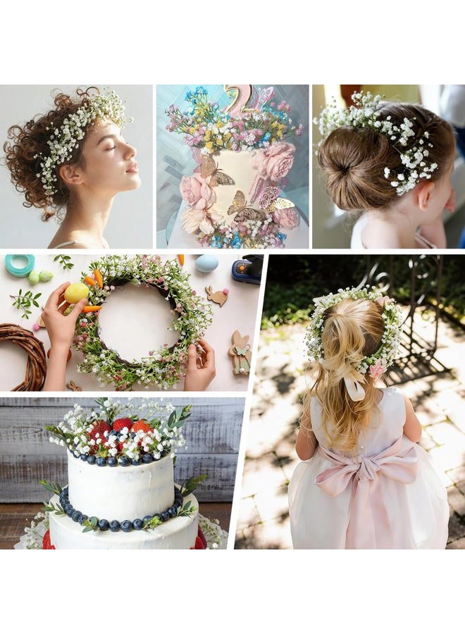DEEMEI Artificial Baby Breath Flowers White Gypsophila Bouquets 15 pcs Real Touch Flowers for Wedding Party Home Decoration - Image 3