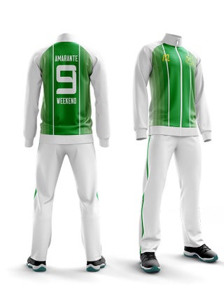 White and green