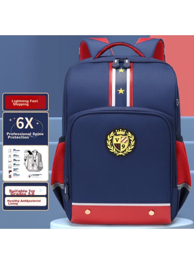 Ninth Castle The Ninth Castle Elementary School Backpack, Lightweight Children's Backpack For Grades 1-3 Boys And Girls, Double Shoulder Bag - Image 1
