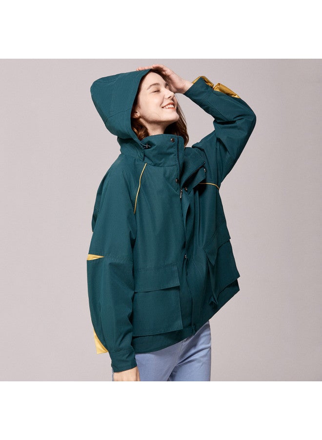 Hush Puppies Versatile Casual Fashion Hooded Jacket For Women, Slimming And Heightening For Spring And Autumn - Image 4