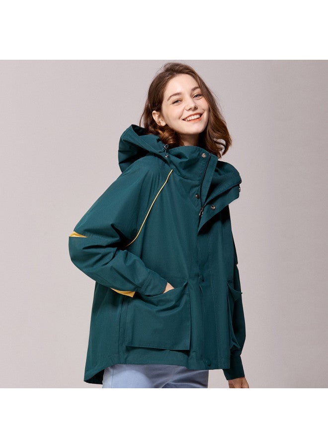Hush Puppies Versatile Casual Fashion Hooded Jacket For Women, Slimming And Heightening For Spring And Autumn - Image 2