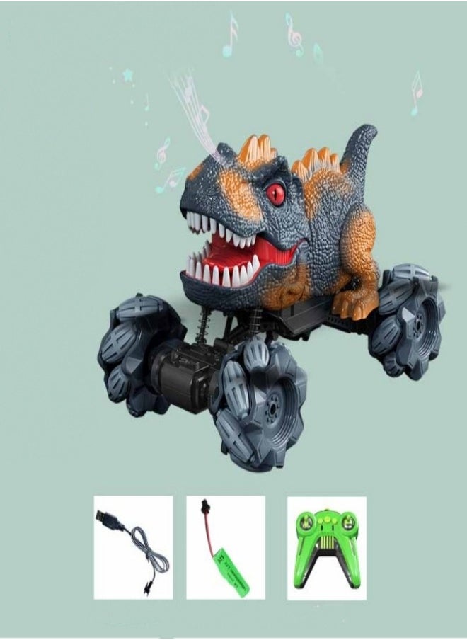 MIXDE - Off Road Remote Control Car Dinosaur Toy Grey - Image 1