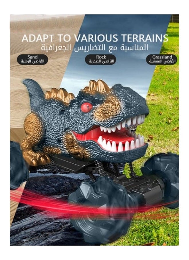 MIXDE - Off Road Remote Control Car Dinosaur Toy Grey - Image 1