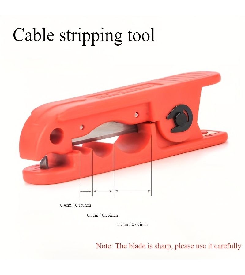 Adjustable Fiber Optic Wire Stripper With Sharp Blades And Spare Blades - Image 2