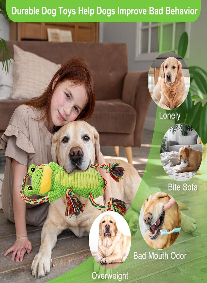 Drmstow Interactive Chew Proof Dog Toys for Boredom & Anxiety - Plush with Squeaker & Crinkle Sound & Ropes for Small, Medium, Large Dogs - Image 5