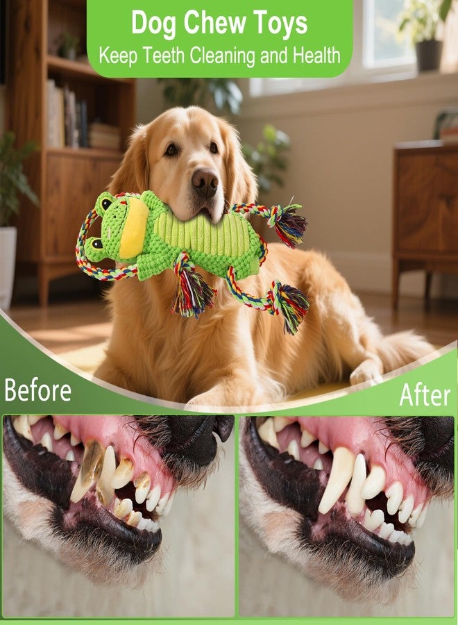 Drmstow Interactive Chew Proof Dog Toys for Boredom & Anxiety - Plush with Squeaker & Crinkle Sound & Ropes for Small, Medium, Large Dogs - Image 3