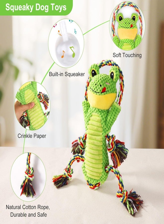 Drmstow Interactive Chew Proof Dog Toys for Boredom & Anxiety - Plush with Squeaker & Crinkle Sound & Ropes for Small, Medium, Large Dogs - Image 2