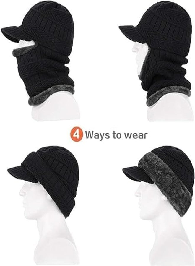 GALLY Winter Cap & Muffler Set for Men and Women | Knitted Balaclava Hat with Warm Neck Gaiter | Soft Woolen Winter Warmer for Cycling & Outdoor Use | Multicolour, Free Size - Image 4