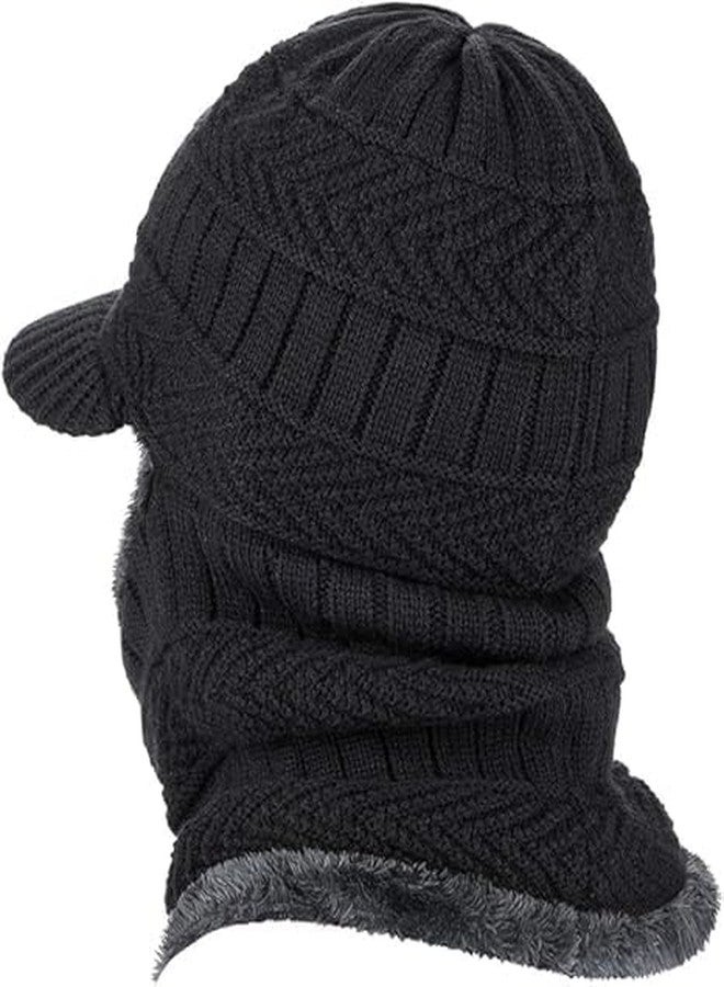 GALLY Winter Cap & Muffler Set for Men and Women | Knitted Balaclava Hat with Warm Neck Gaiter | Soft Woolen Winter Warmer for Cycling & Outdoor Use | Multicolour, Free Size - Image 2