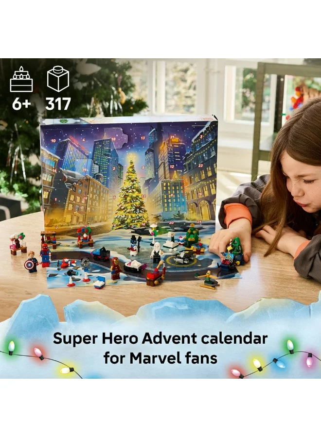 Lego Marvel Advent Calendar 2026 Christmas Toy Set 76340 (Age 6+, 317 Pieces)