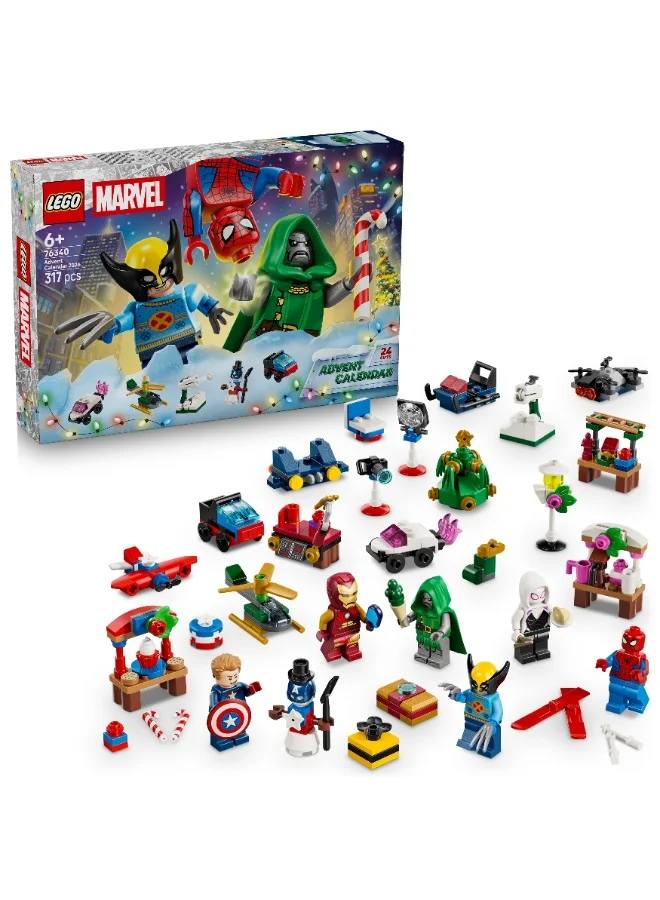 Lego Marvel Advent Calendar 2026 Christmas Toy Set 76340 (Age 6+, 317 Pieces)