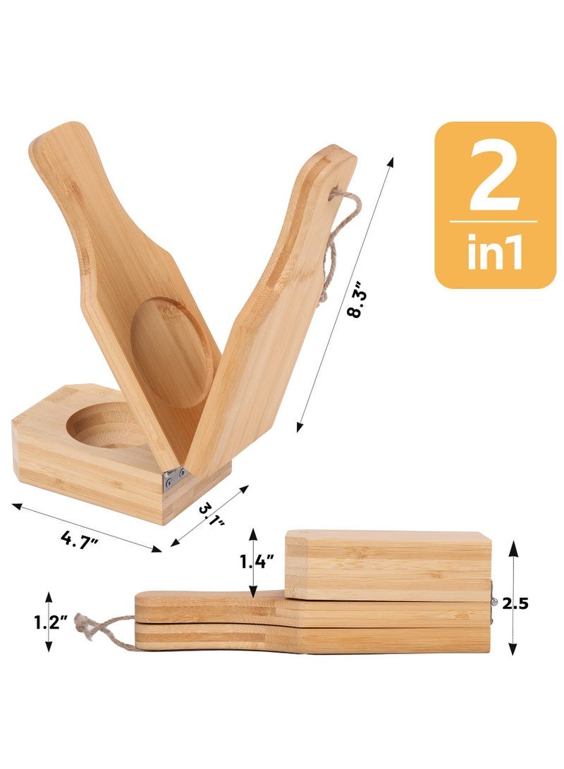 general Home-made wooden banana manual crusher pressing mold for banana cake making tools - Image 5