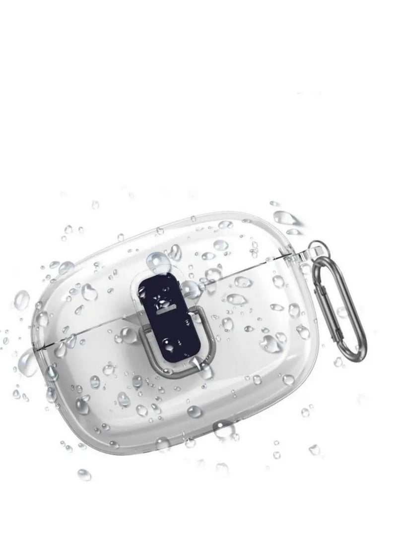 1 قطعة غطاء واقي مع خطاف - غلاف دفاعي شامل مقاوم للخدوش - صندوق تخزين آمن مناسب لسماعات JBL Vibe Beam و Wave 200TWS - صلب شفاف مضاد للصدمات - Image 2