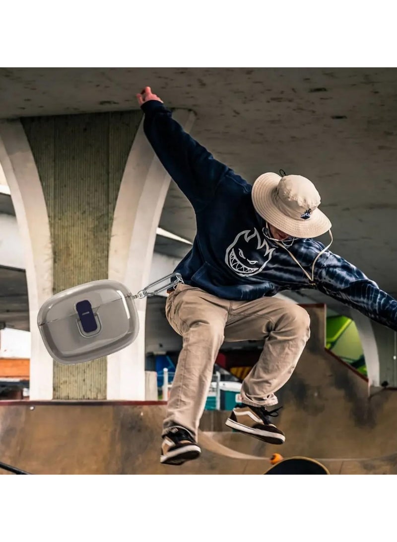 1 قطعة غطاء واقي مع خطاف - غلاف دفاعي شامل مقاوم للخدوش - صندوق تخزين آمن مناسب لسماعات JBL Vibe Beam و Wave 200TWS - صلب شفاف مضاد للصدمات - Image 5