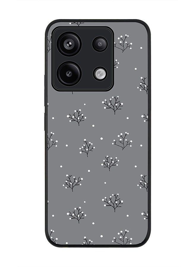 Stylizedd Rugged Black Edge Case for Xiaomi Redmi Note 13 Pro 5G, Slim fit Case Flexible Anti Drop TPU Gel Thin Cover -  Winter Splinter - Image 1