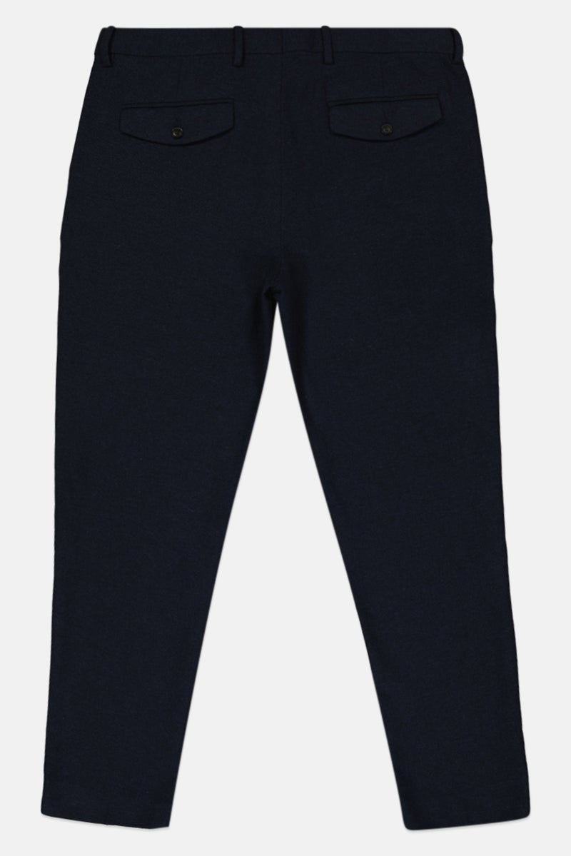GANT Men Tapered Fit Herringbone Chino Pants, Navy - Image 3