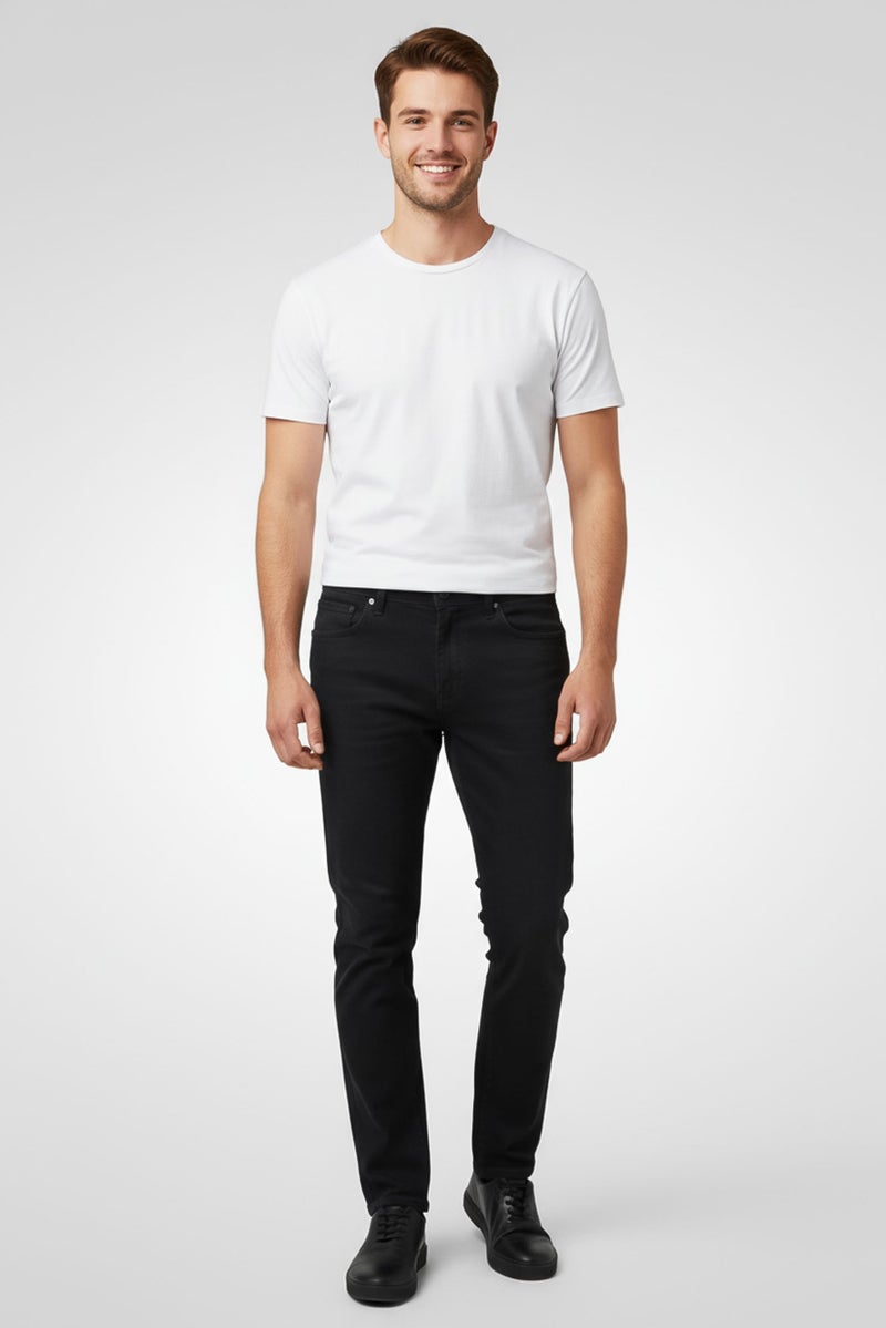 GANT Men Tapered Fit Herringbone Chino Pants, Navy - Image 2