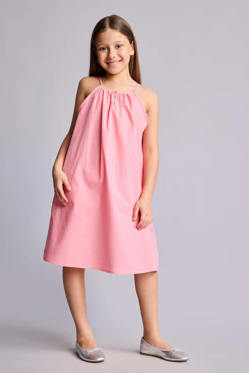 ديفاكتو A Cut Sleeveless Woven Dress