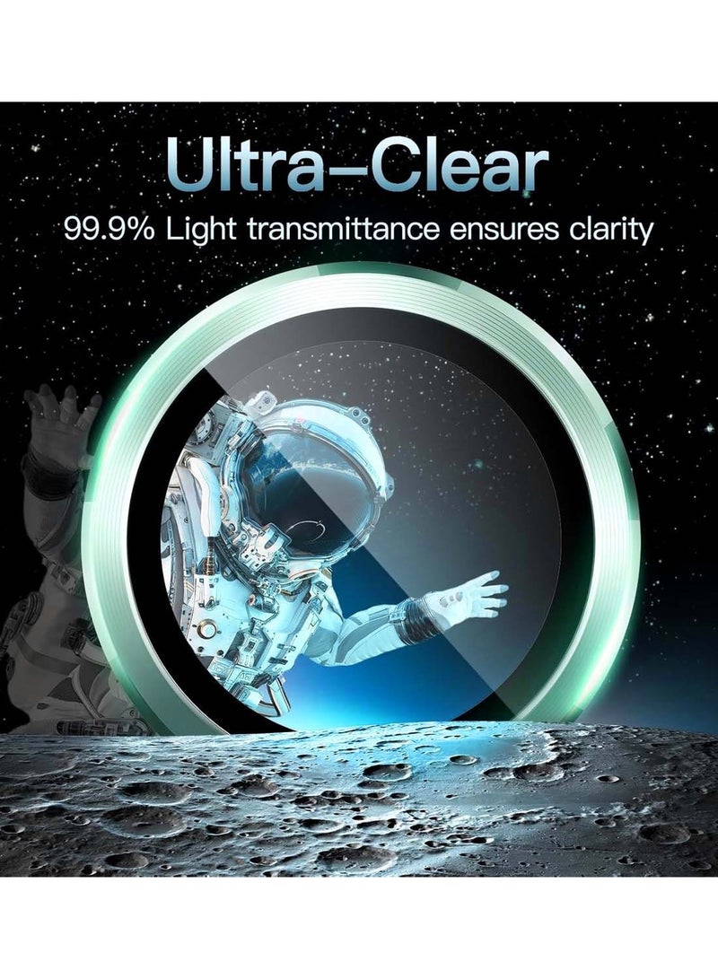 Wtech Premium Camera Lens Frame Tempered Glass Protector Aluminum Alloy Adhesive Coating For Samsung Galaxy S23 5G 2023 Green - Image 5