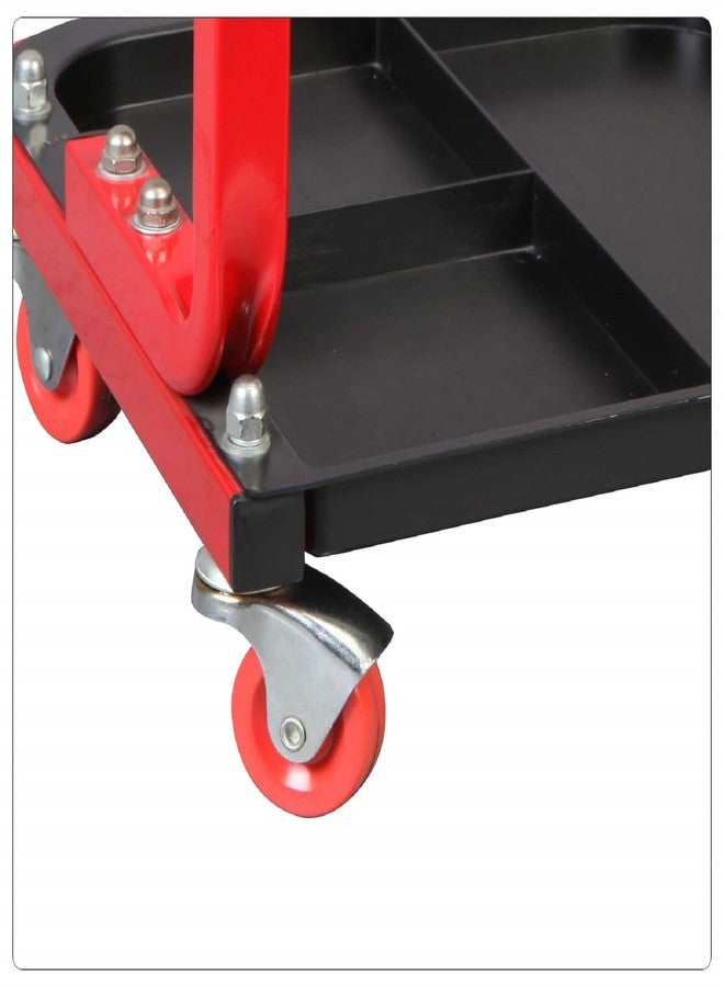 Torin TR6300-3 Red Rolling Creeper Garage/Shop Seat: Padded Mechanic Stool with Tool Tray Large - Image 5
