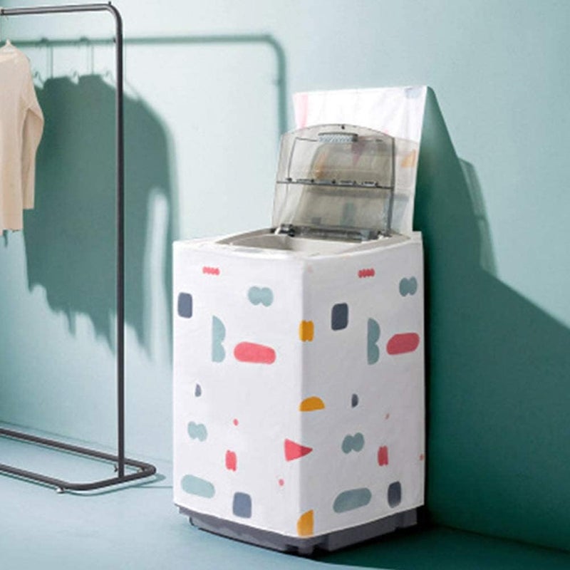 2 Pcs Washing Machine Covers Waterproof Dustproof Washer Dryer Machine Protection Case Washing Appliance Protectors Top Loading Style - Image 4