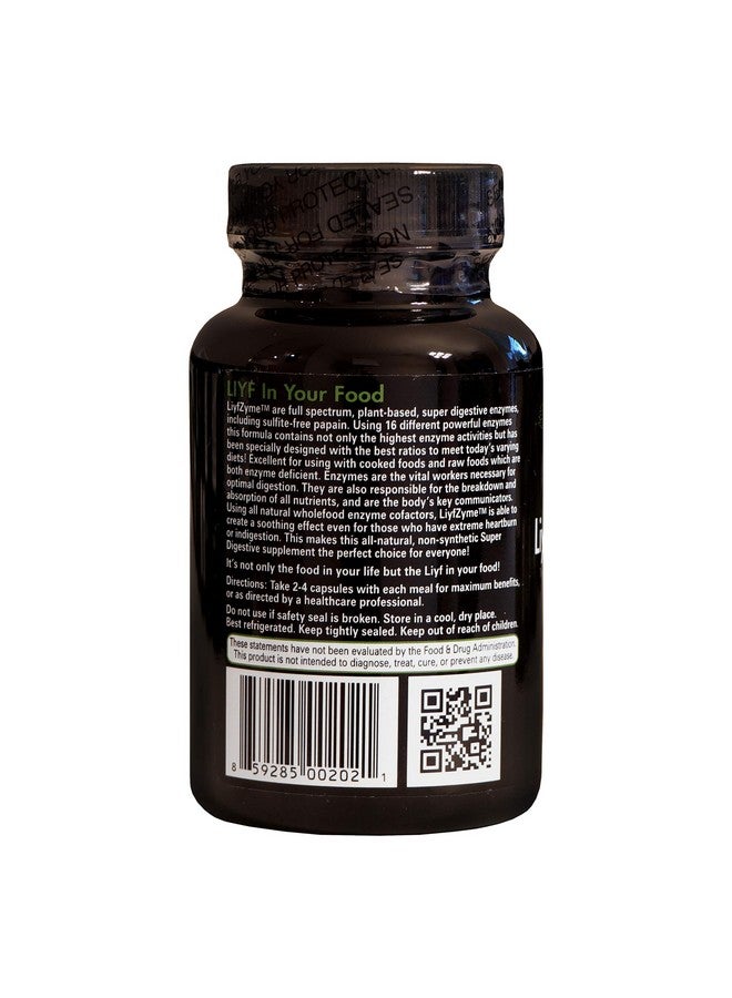 PuraDyme Liyfzyme Plant Based Digestive Enzyme Supplement 180 Veggie Caps. Puradyme By Lou Cornoa. - Image 4