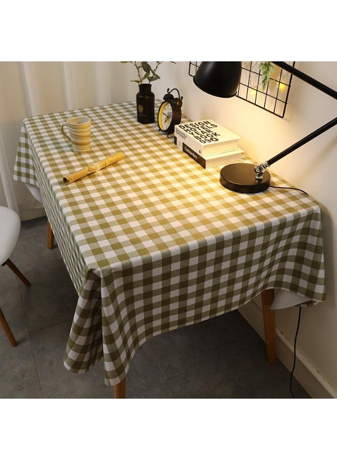 Rectangle Waterproof Table Cloth Plaid Plastic Table Cloth, Oil Proof Heavy Duty Wipeable Table Covers for Dinner, Kitchen, Outdoor 120X120CM - Image 3