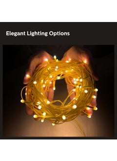 Philips PHILIPS Starlit 12 Meter 72 LEDs String Light for Decoration Festival LED String Light for Diwali Christmas and Home Decoration Warm White Pack of 4  - Image 4