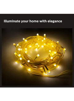 Philips PHILIPS Starlit 12 Meter 72 LEDs String Light for Decoration Festival LED String Light for Diwali Christmas and Home Decoration Warm White Pack of 4  - Image 3