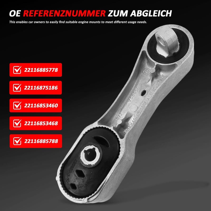 Transmission Support Gasket For BMW 2014-2024 X1 X2 1 2 Series For MINI 2014-2023 One Countryman Cooper ALL4 F55 F56 Replacement number:22116853460 22116853468 22116885778 (Left Front) - Image 3