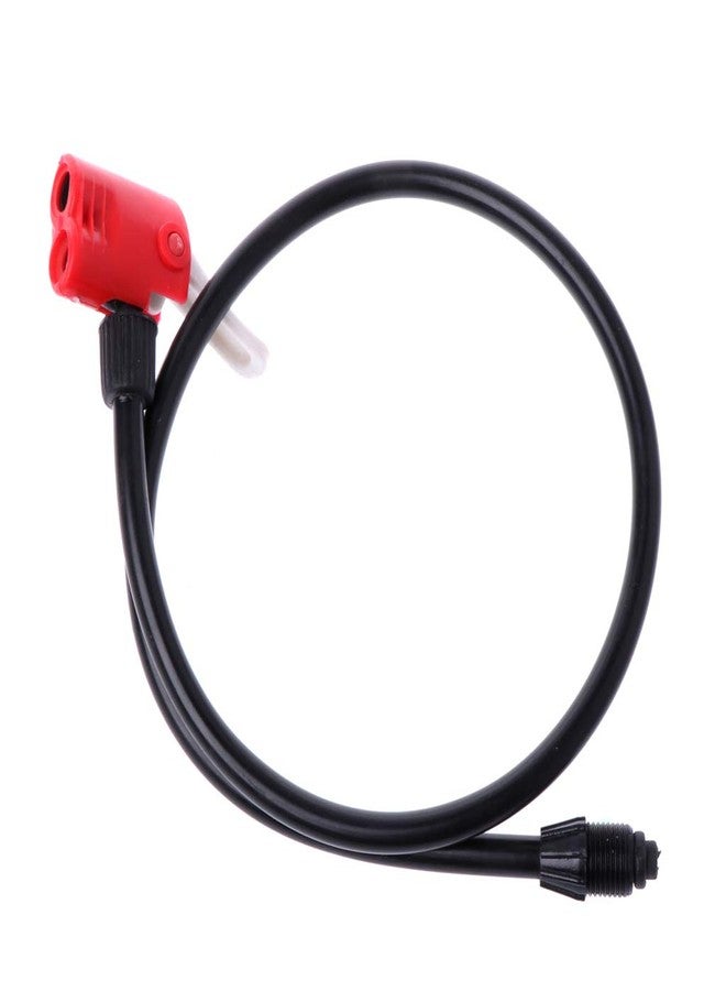 HELYZQ Bike Bicycle Handy Portable Air Pump Tire Inflator Replacement Hose Accessories,Black&red,67cm - Image 1