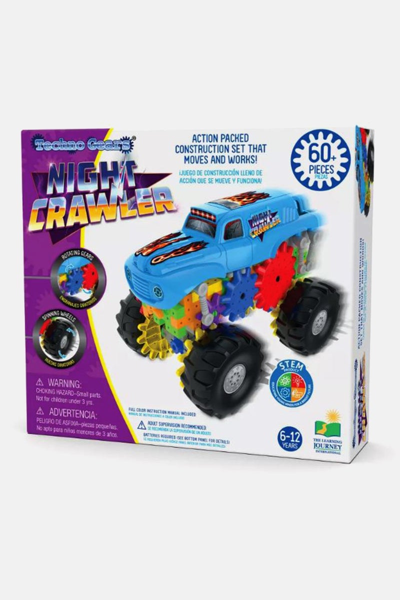 THE LEARNING JOURNEY Techno Gears Night Crawler Construction Vehicle, Blue Combo - Image 1