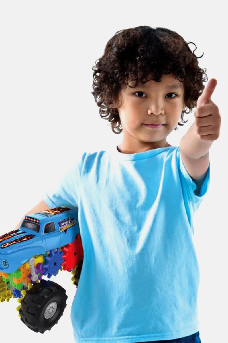 THE LEARNING JOURNEY Techno Gears Night Crawler Construction Vehicle, Blue Combo - Image 3