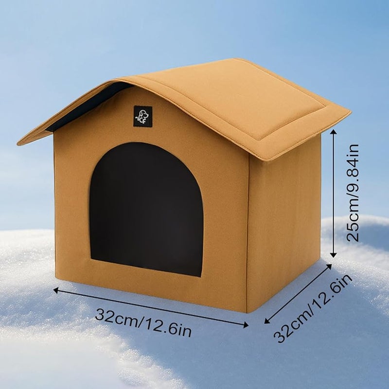 Multicolor Insulated Portable Cat Cabin Foldable Pet Kennel Cooling Bed For Indoor Dogs Kittens - Image 4