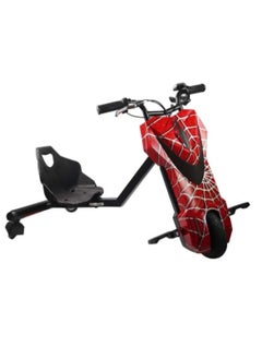 Aster 3 Wheel Drifter 36v Electric Scooter 360 Degree Rotation with Led Light Comfortable Seat and Bluetooth Red/White  - Image 3