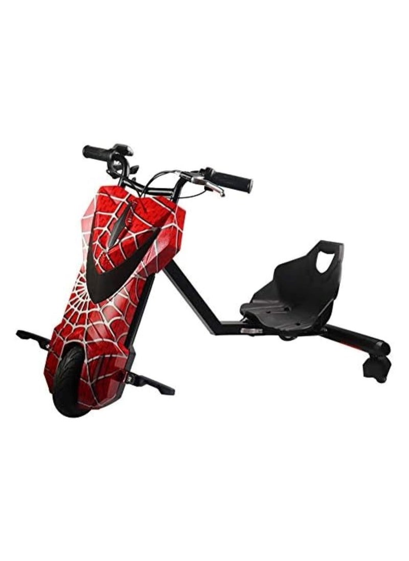 Aster 3 Wheel Drifter 36v Electric Scooter 360 Degree Rotation with Led Light Comfortable Seat and Bluetooth Red/White  - Image 2