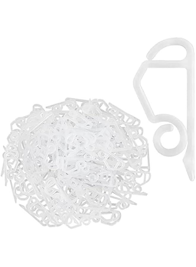 Generic 120 Pcs  Light Clips Outside Gutter Hooks - Plastic Holiday Gutter Light Weatherproof Hooks for   Roof Tree Hanging Outdoor Decoration String Lights (White) - Image 1