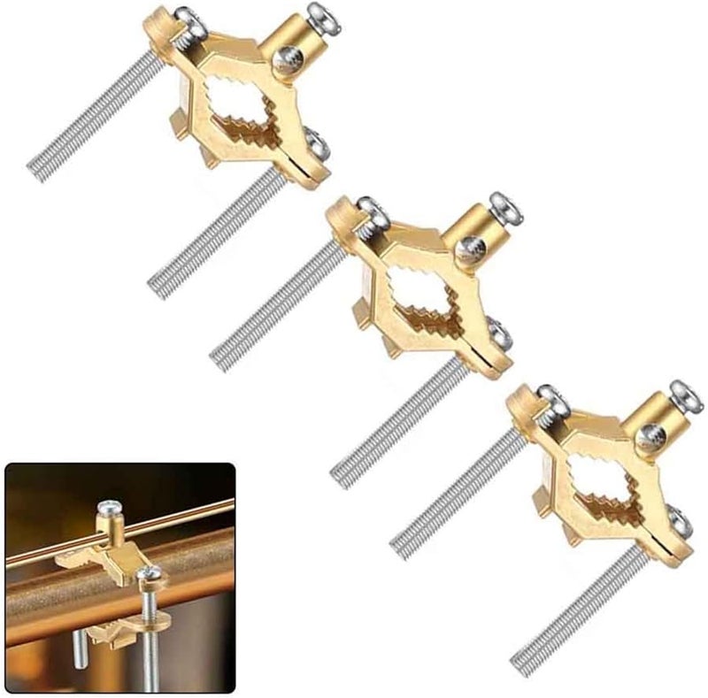 Copper Alloy Ground Clamp Set 3PCS For Bonding Wire To 1 2 1 Inch Water Pipe Or Steel Conduit - Image 5