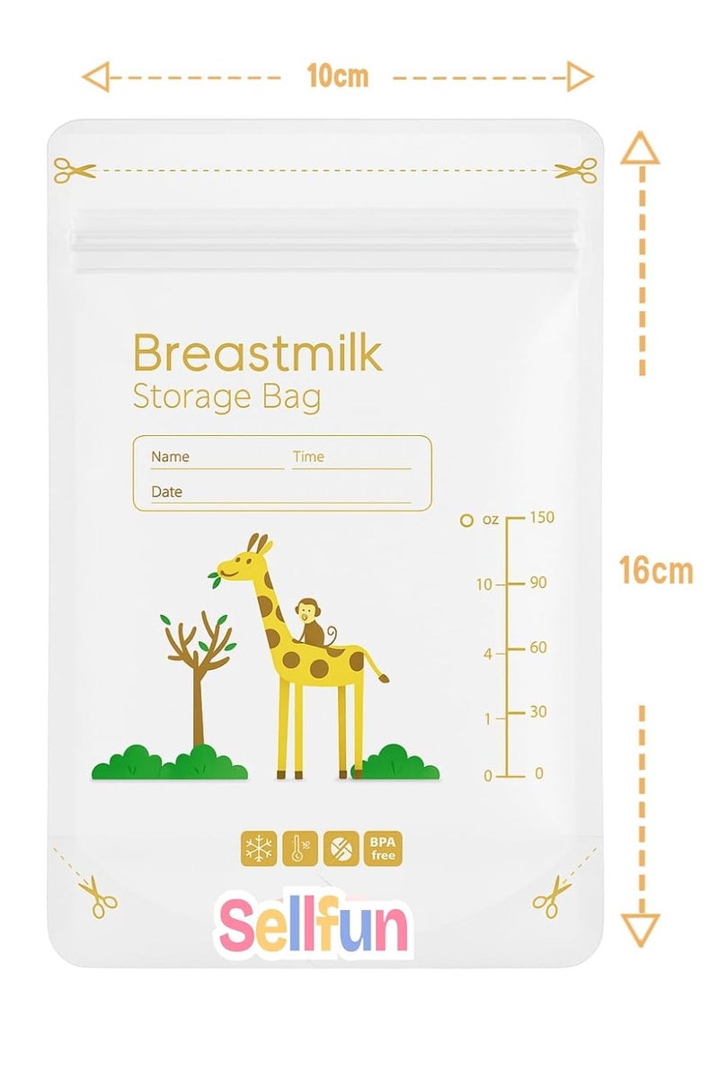 SELLFUN Breast Milk Storage Bags - 30 Bags | Ultimate Protection for Your Breast Milk | Can be stored in The Fridge or Freezer | Pre-sterilized for immediate use (Storage Bag 30) - Image 4