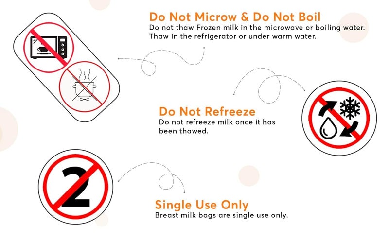 SELLFUN Breast Milk Storage Bags - 30 Bags | Ultimate Protection for Your Breast Milk | Can be stored in The Fridge or Freezer | Pre-sterilized for immediate use (Storage Bag 30) - Image 3
