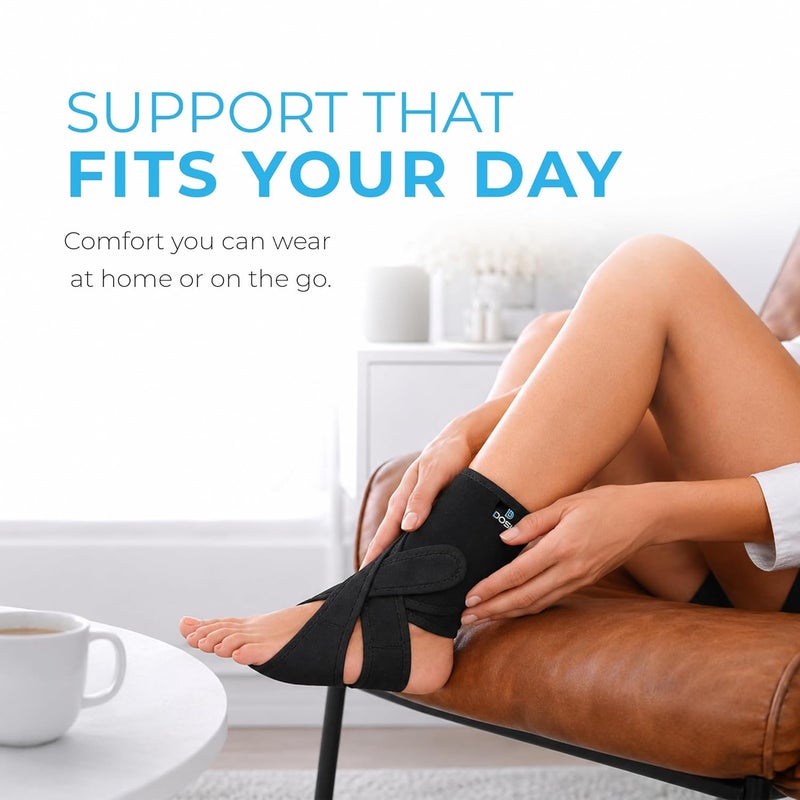 Dosh AFO Foot Drop Brace - Drop Foot Braces - Foot Drop Brace for Walking - AFO Brace - Drop Foot Brace for Walking - Ankle Foot Orthosis for Foot Drop – Foot Drop Orthosis – (Left- One Size) - Image 4