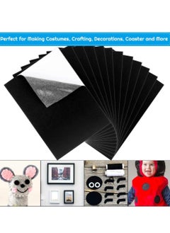 KASTWAVE Adhesive Black Felt Sheets for Jewelry Box and Drawer Liner Art and Craft Making 10 Pack  - Image 2