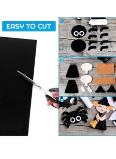 KASTWAVE Adhesive Black Felt Sheets for Jewelry Box and Drawer Liner Art and Craft Making 10 Pack  - Image 4