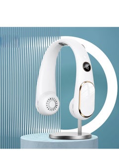 Y&D The New Leafless Neck Fan Usb Rechargeable Digital Display Mute Outdoor Portable Mini Neck Small Fan 