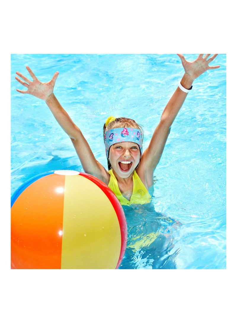إسكدنيا Swimming Headband, 4 Pieces Ear Band, Adjustable Swim Keeping Water Out Ear, Protection Headband for Kids, Adults Surfing Bathing Kayaking, Band Cover - Image 4