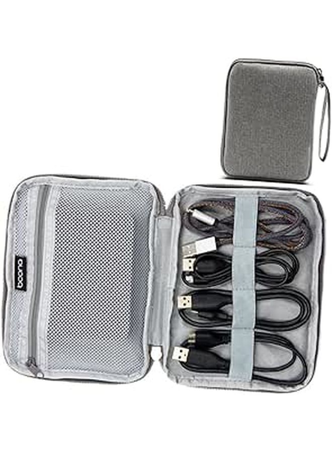 Shockproof External Hard Drive Case with USB Cable Organizer Black 1TB - Image 1
