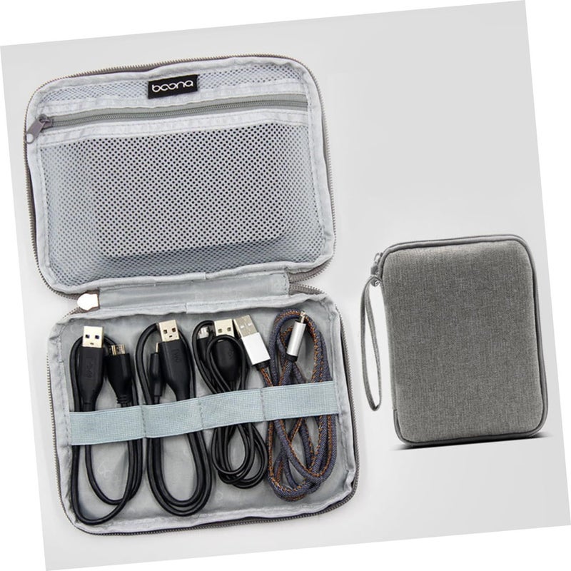 Shockproof External Hard Drive Case with USB Cable Organizer Black 1TB - Image 4
