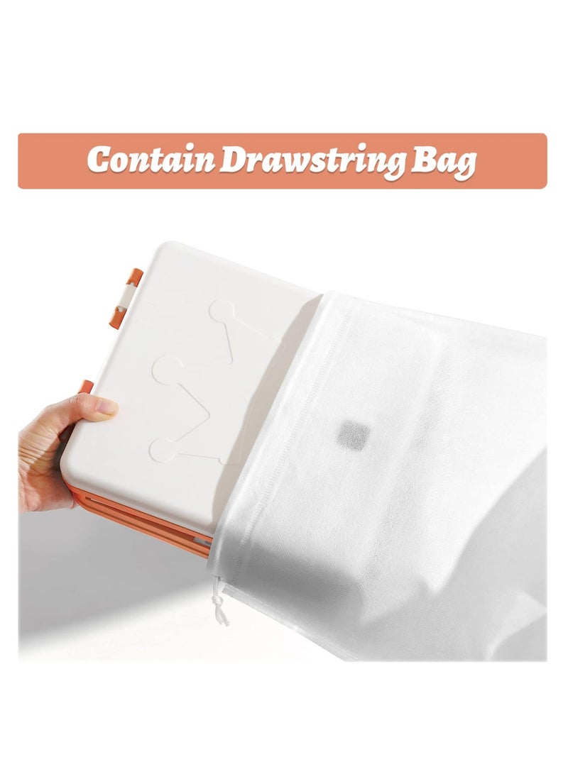 Excefore Travel Potty, 3-in-1 Foldable Kids Training Toilet Seat, Kids Portable Potty, Childrens Car Potty Chair, with Storage Bag and 20pcs Potty Liners, for Camping Park Indoor Outdoor - Image 5