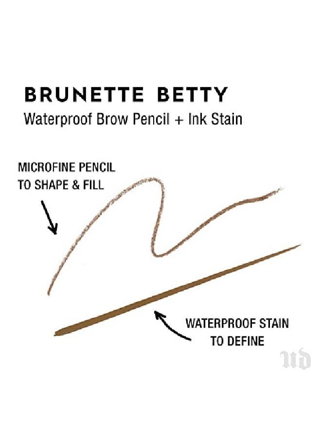 Urban Decay - Brow Blade Brunette Betty Waterproof Eyebrow Pencil & Ink Stain Brow Tint With The Precision & Definition Of Microblading - Image 1