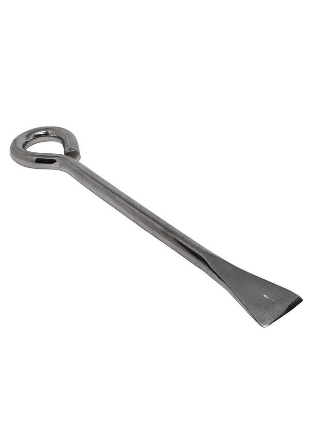 UNEQUETREND Coconut Breaker Stainless Steel, Heavy Guage, Heavy Base, Diameter 7 Inch with Coconut Opener Steel Rod, Length 18cm, Thickness 10 mm - Image 3